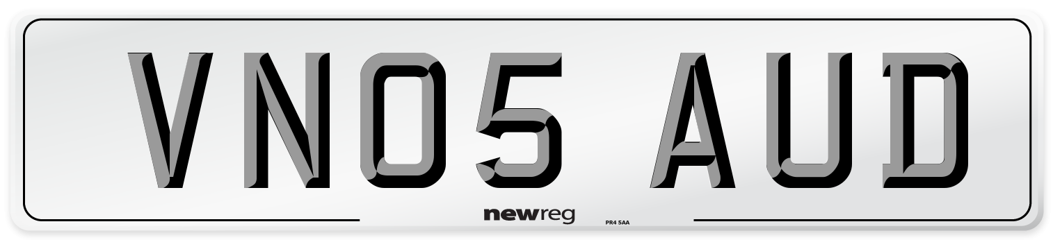 VN05 AUD Number Plate from New Reg
